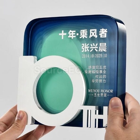 礼品订购水晶奖座广告