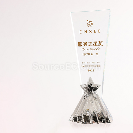 礼品订购水晶奖座广告