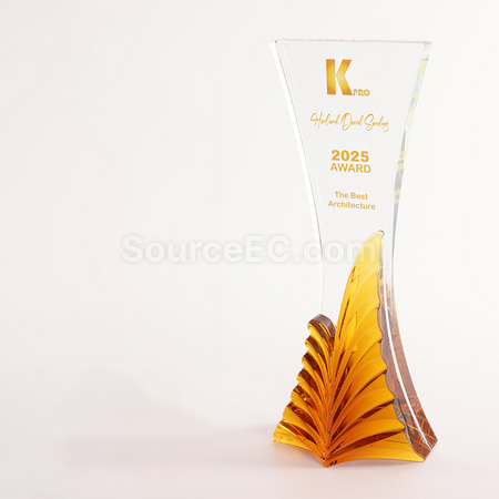 礼品订购水晶奖座广告