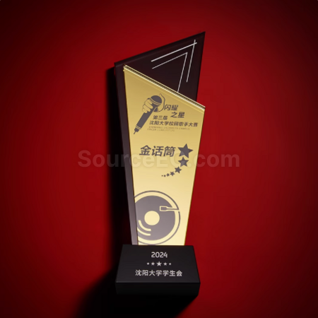 礼品订购水晶奖座广告