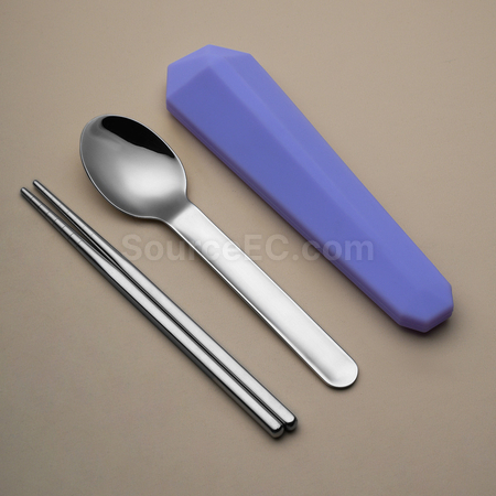 礼品订购便携不锈钢餐具广告