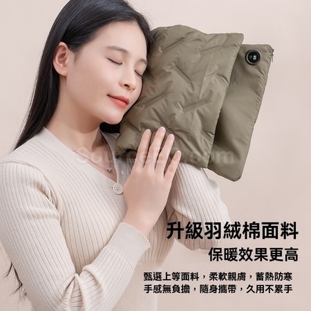 礼品订购羽绒棉暖手袋广告