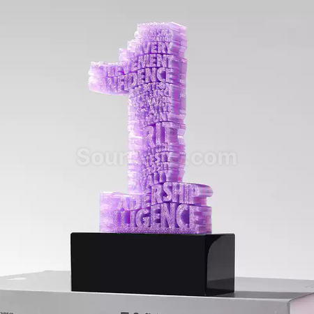 礼品订购3D数字奖座广告