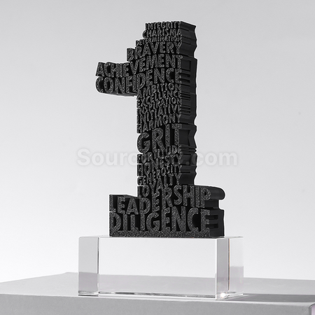 礼品订购3D数字奖座广告