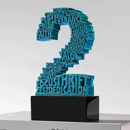 礼品订购3D数字奖座广告