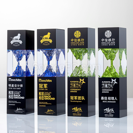 礼品订购水晶奖座广告