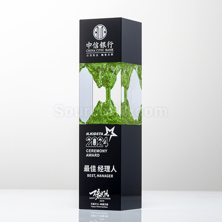 礼品订购水晶奖座广告