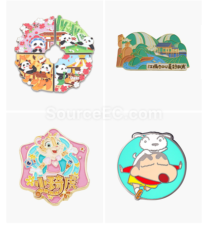礼品订购金属流沙冰箱贴广告