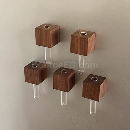 礼品订购磁吸冰箱贴水培小花瓶广告