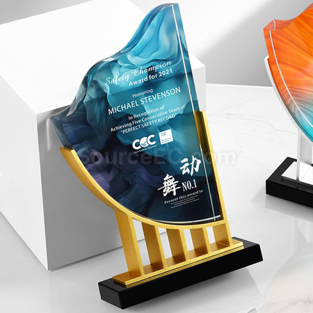 礼品订购创意水晶奖座广告