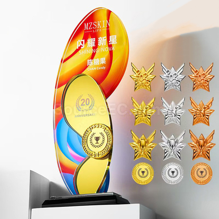 礼品订购创意水晶奖座广告