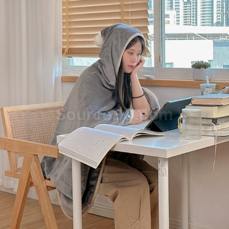 礼品订购可收纳法兰绒披肩毛毯广告