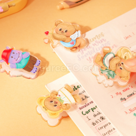 礼品订购黄油小熊卡通夹广告