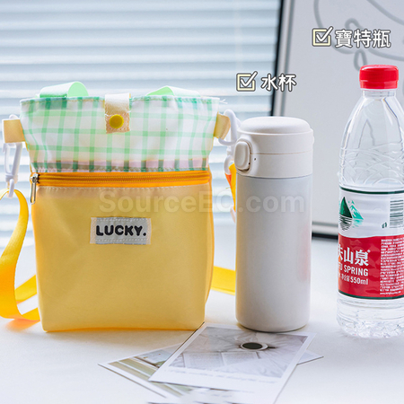 礼品订购多巴胺斜跨水杯袋广告