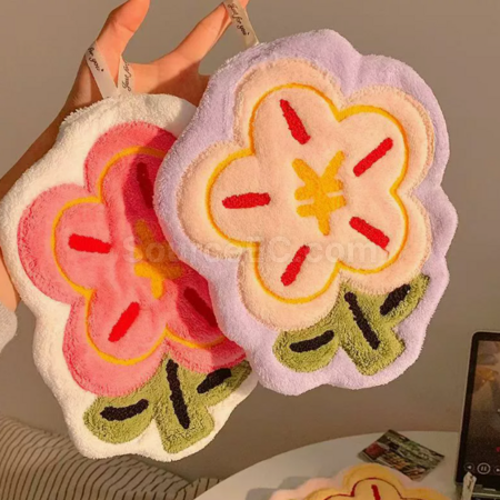礼品订购小花擦手巾广告