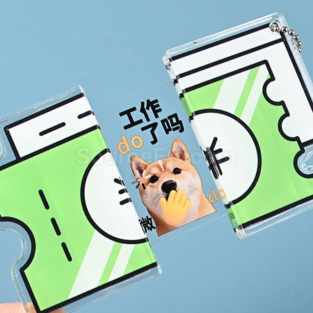 礼品订购客制化亚克力蛋形钥匙扣广告