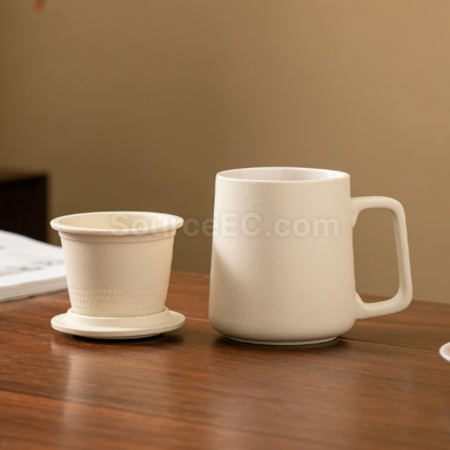 礼品订购陶瓷杯（茶水分离泡茶）广告
