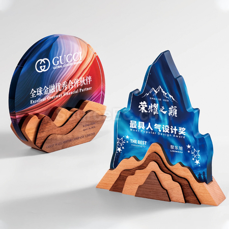 礼品订购水晶奖座广告