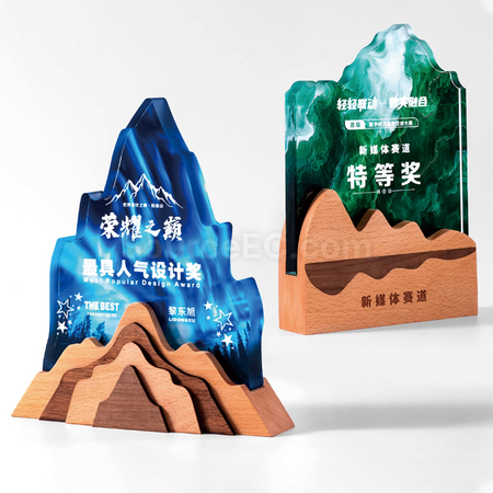 礼品订购水晶奖座广告