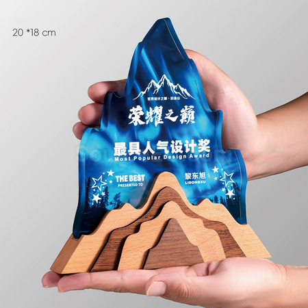 礼品订购水晶奖座广告