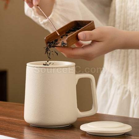 礼品订购陶瓷杯（茶水分离泡茶）广告