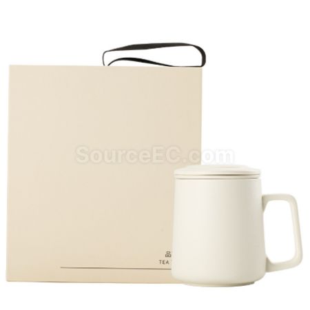 礼品订购陶瓷杯（茶水分离泡茶）广告