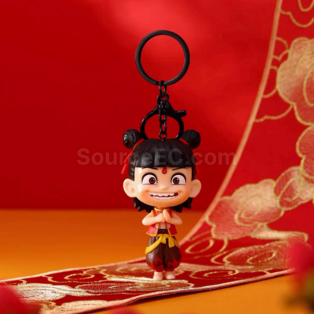 礼品订购哪吒钥匙扣广告