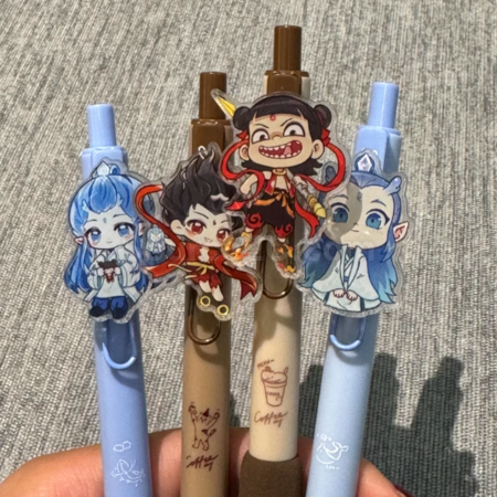 礼品订购哪吒中性笔广告