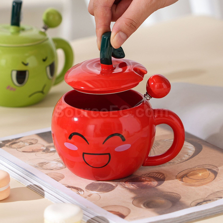 礼品订购创意苹果陶瓷杯广告