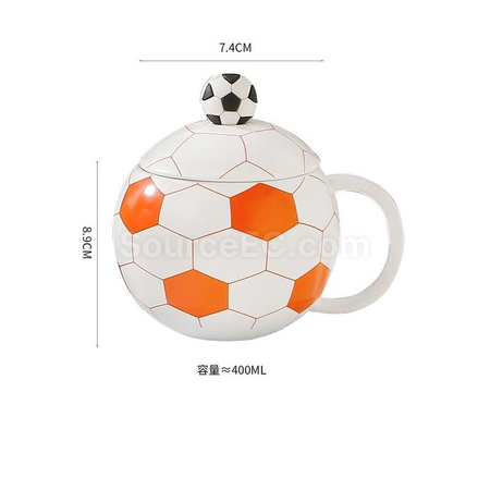 礼品订购足球陶瓷杯广告