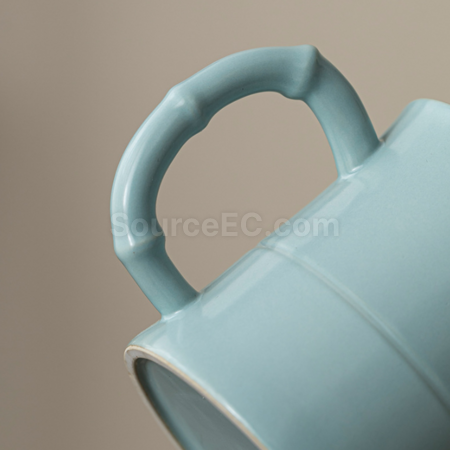 礼品订购陶瓷可过滤泡茶杯广告