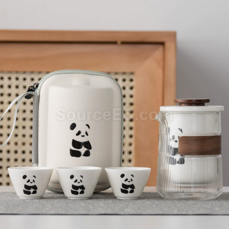 礼品订购便携式旅行茶具广告