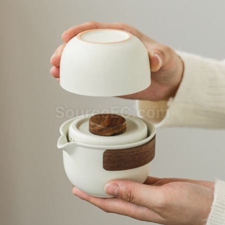 礼品订购便携式旅行茶具广告
