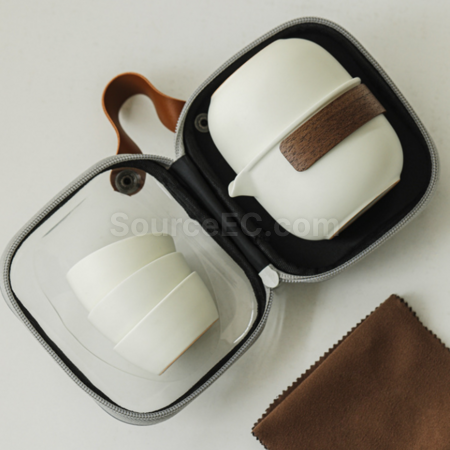 礼品订购便携式旅行茶具广告