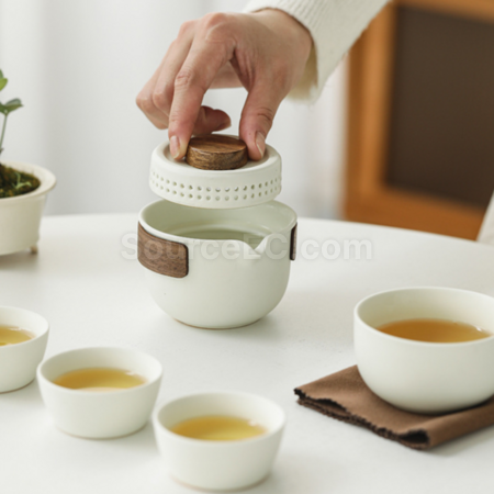 礼品订购便携式旅行茶具广告