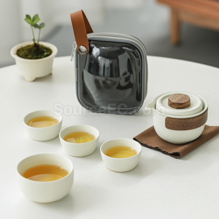 礼品订购便携式旅行茶具广告