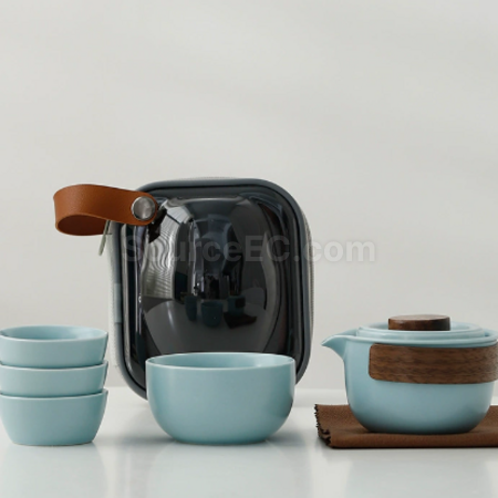 礼品订购便携式旅行茶具广告