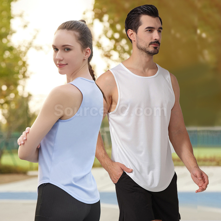 礼品订购速干运动背心广告