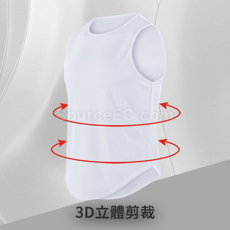 礼品订购速干运动背心广告