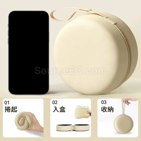 礼品订购可折叠收纳记忆棉颈枕广告