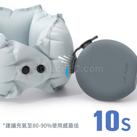 礼品订购按压自动充气枕头广告
