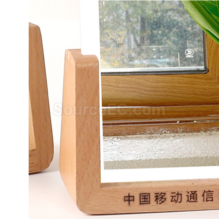 礼品订购简约现代U型竖版亚克力相框广告