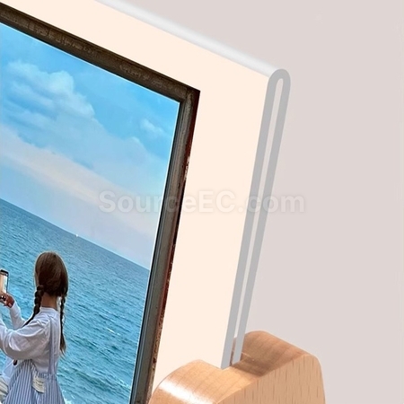 礼品订购简约时尚U型横版亚克力相框广告