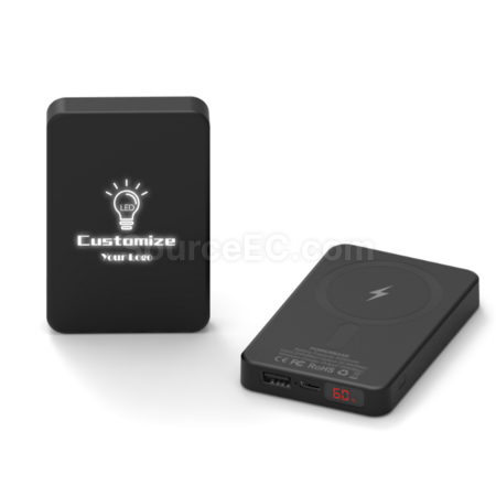 礼品订购LED发光Magsafe磁吸充电宝广告