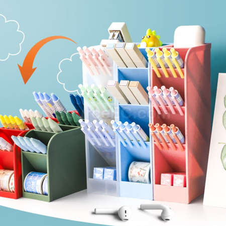 礼品订购实用多功能斜插式笔筒收纳盒广告