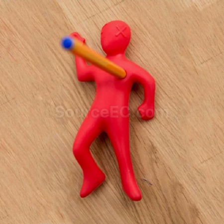 礼品订购发泄小人笔插笔筒广告