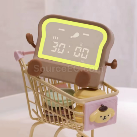 礼品订购吐司闹钟广告