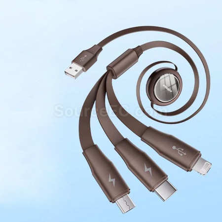 礼品订购三合一数据线广告