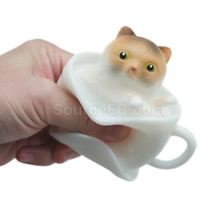 礼品订购猫咪杯捏捏乐广告