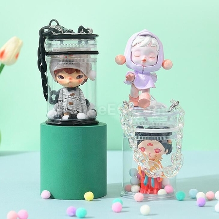 礼品订购圆筒PVC透明娃包广告